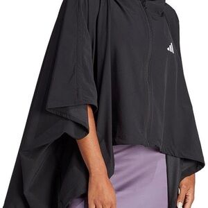 Adidas Black Hooded Poncho